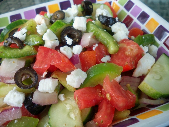 Horiatiki Salata Greek Salad Recipe Food Com