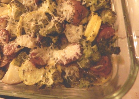 Easy Baked Summer Veggies and Sausage Recipe - Food.com