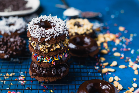 Gluten-Free Double Chocolate Doughnuts