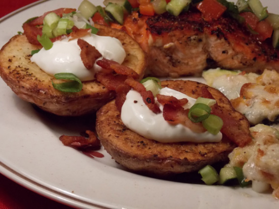 Roasted Baby Potatoes With Creme Fraiche, Bacon, and Chives Recipe - Food.com