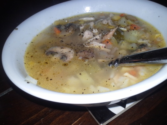 Old Fashioned Turkey Frame Soup 