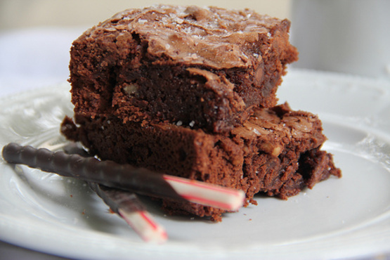 Virgin Chocolate Chunk Brownies With Maple And Benton Bacon Recipe ...