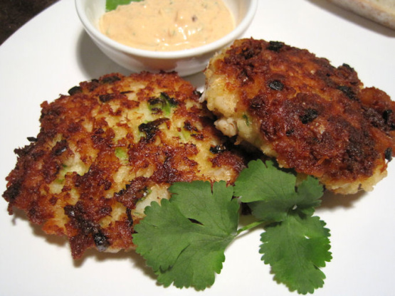 Spicy Cod Cakes With Chipotle Sauce Recipe - Food.com