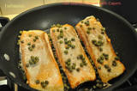 Image result for Pan roasted salmon with capers