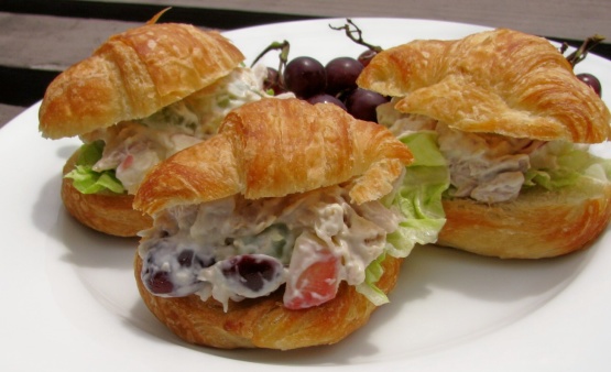 Fancy Chicken Salad And Croissant Sandwiches Recipe - Genius Kitchen