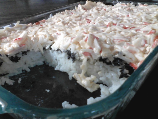 Spicy Crab Sushi Casserole Recipe Food Com