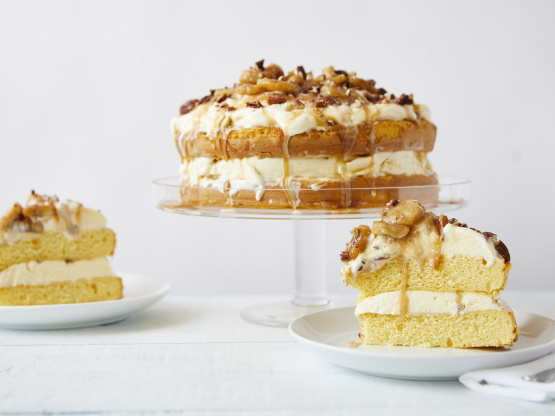 Bananas Foster Ice Cream Cake