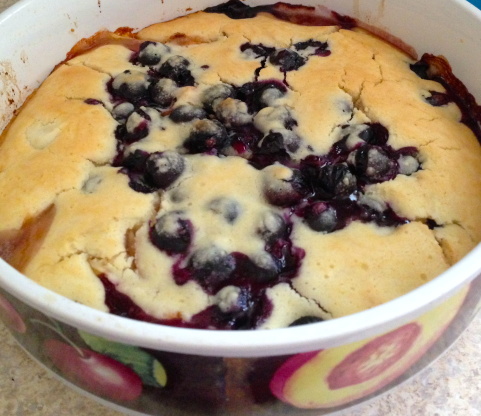 Fresh Peach and Blueberry Cobbler