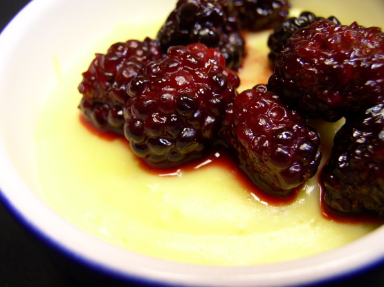 Vanilla Custards With Roasted Berries Recipe - Food.com