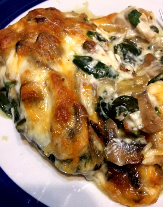 Smothered Chicken With Spinach And Mushrooms Recipe 