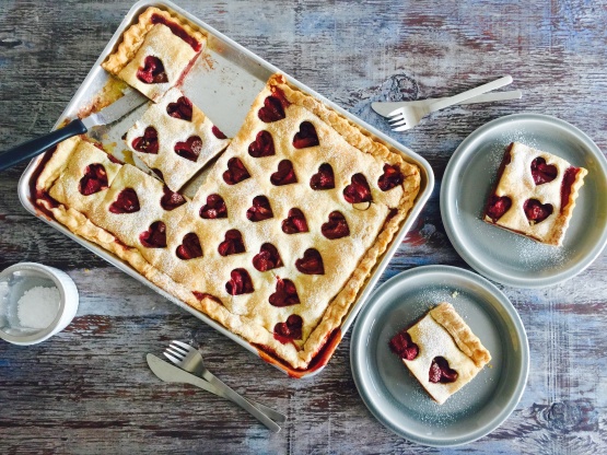 Chocolate Strawberry Slab Pie