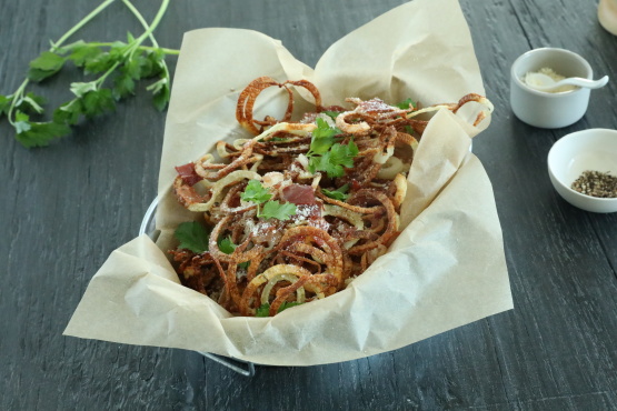 Carbonara Curly Fries