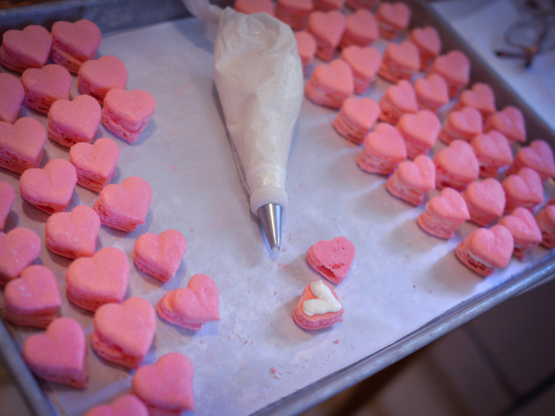 Heart-Shaped French Macarons