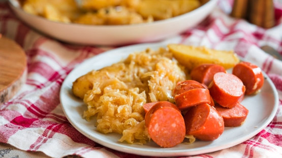 Bratwurst & Sauerkraut Supper