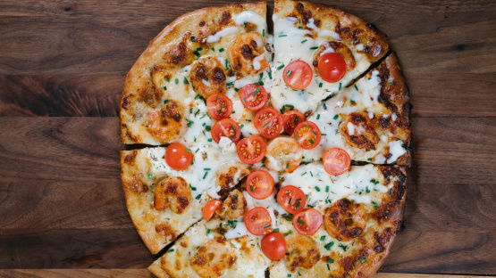 Shrimp Scampi Pizza