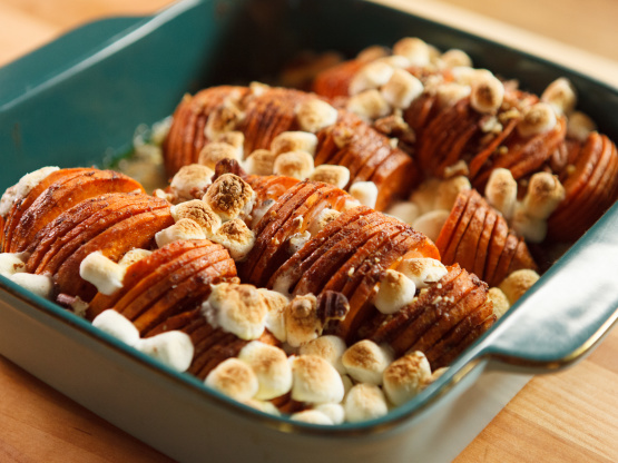 Hasselback Candied Yams
