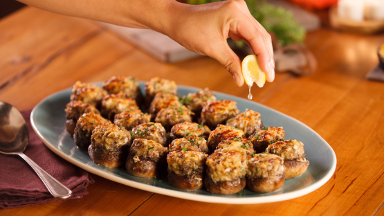 Crab Cake-Stuffed Mushrooms