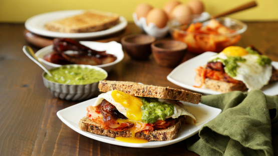 Korean-Inspired Breakfast Sandwich