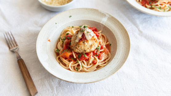 Cheesy Chicken Parm Volcanos