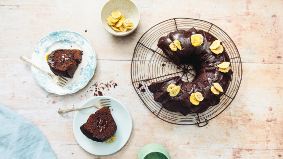 Tunnel of Fudge Banana Cake