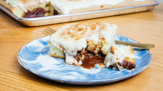 Cinnamon Roll Sheet Cake