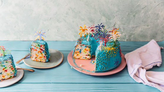 Fireworks Angel Food Cake