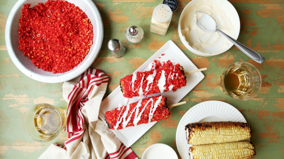 Flaming Hot Cheesy Elote