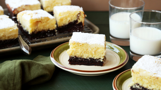 Gooey Butter Cake Brownies