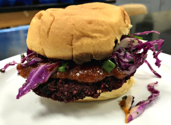 SMOKY BLACK BEAN BEET BURGERS (VEGAN)