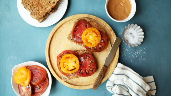 Peanut Butter & Tomato Toast
