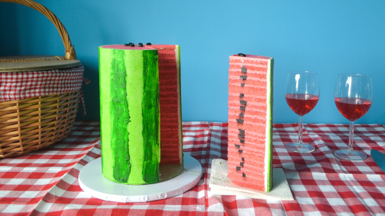 Sky-High Watermelon Cake