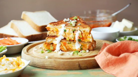 Buffalo Chicken Grilled Cheese