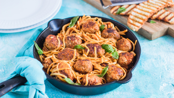 Spicy Meatball Skillet