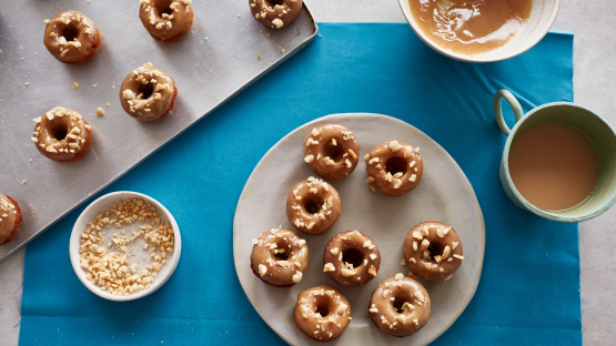 Banana & Peanut Butter Baked Doughnuts