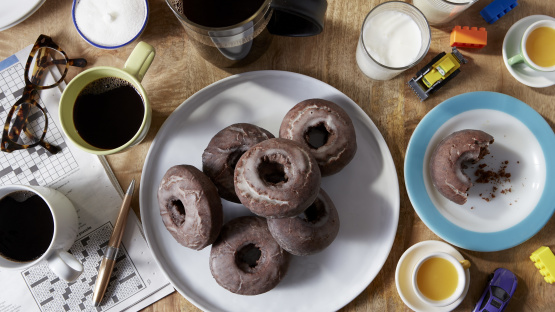Copycat Dunkin' Donuts Chocolate Glazed Donuts