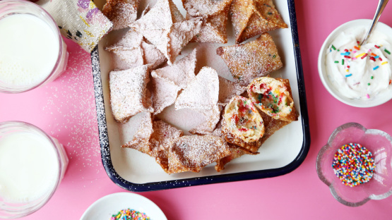 Birthday Cheesecake Wontons