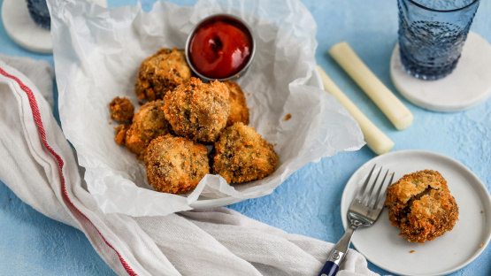 Cheesy Fried Chicken Parm Balls