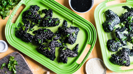 Squid Ink Chicken Wings