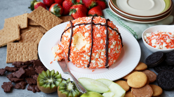 Orange Creamsicle Cheesecake Basketball