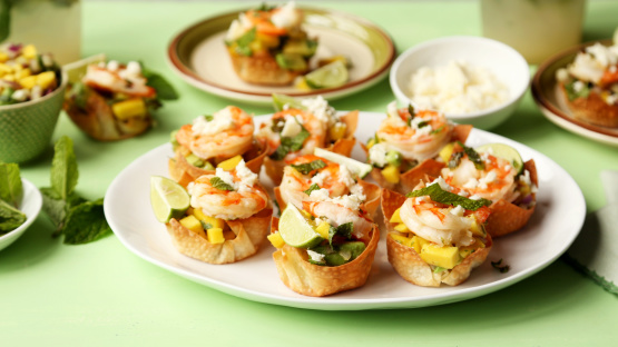 Mojito Shrimp Taco Cups