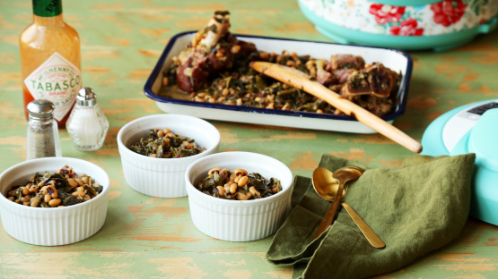 Instant Pot Collard Greens & Black-Eyed Peas