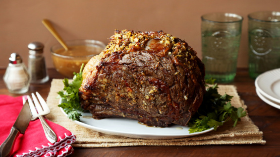 Instant pot standing sale rib roast bone in