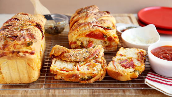 Pepperoni & Jalapeño Pizza Babka
