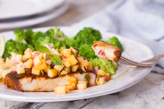 Grilled Teriyaki Mahi Mahi with Mango Salsa