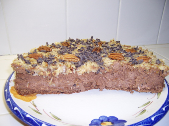 German Chocolate Cheesecake