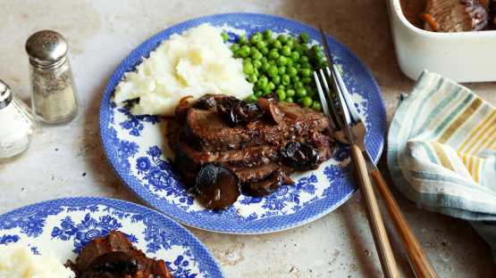 Beef Brisket with Burgundy-Orange Sauce