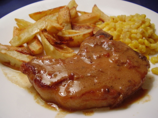 bbq pork chops skillet