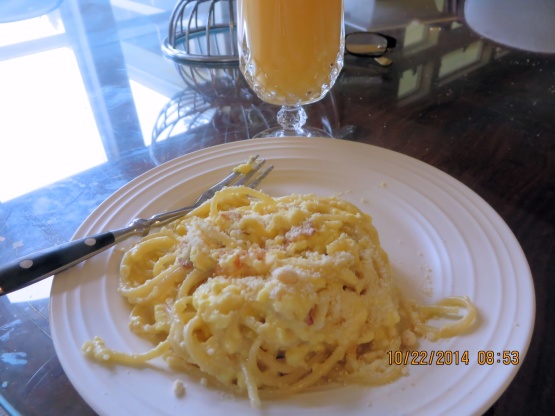 Bacon & Egg Spaghetti