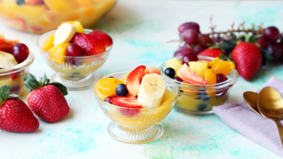 Fruit Salad With Pudding