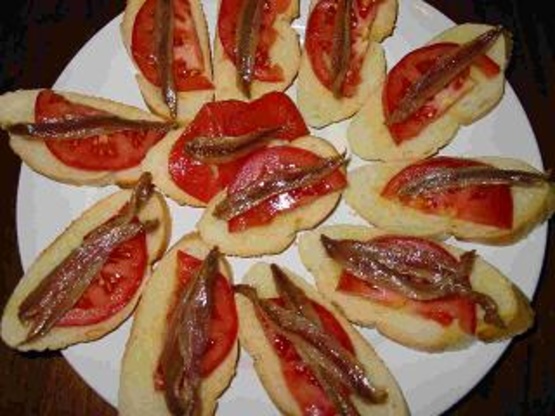 Canapes De Anchoa Anchovy Canapes) Recipe - Genius Kitchen